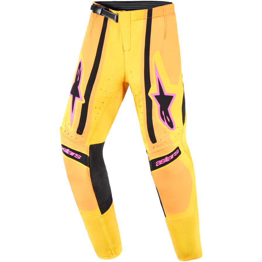 Alpinestars Youth Supertech Nomur Kids' Cross Enduro Motorcycle Pants Orange Yellow Pink