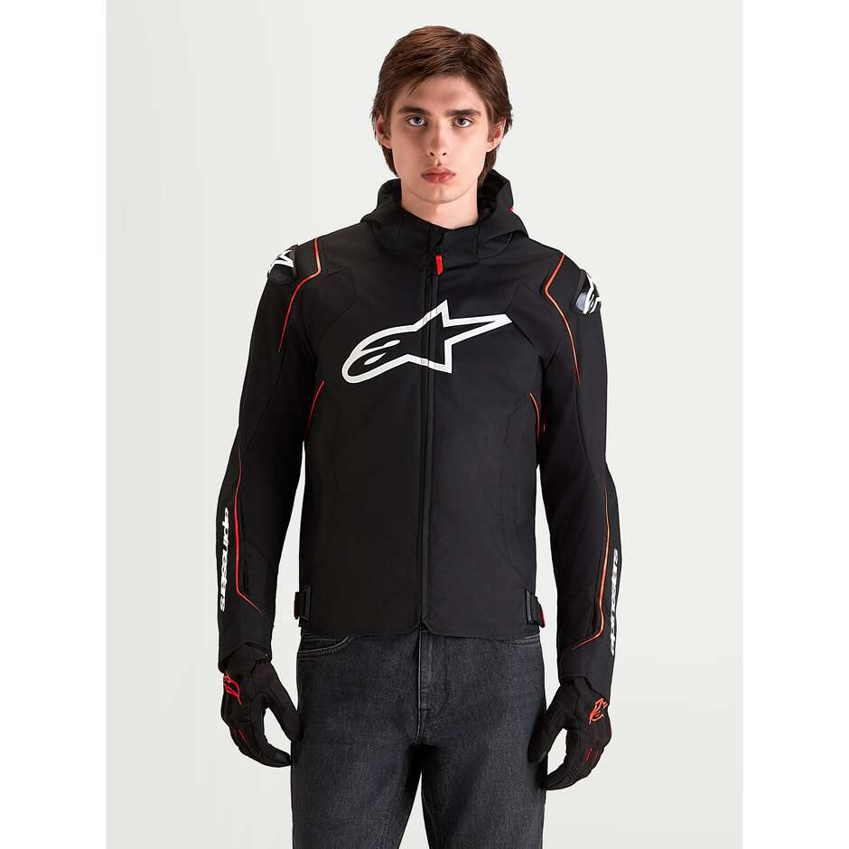 Alpinestars ZACA V2 Waterproof Jacket Black/Fluorescent Red