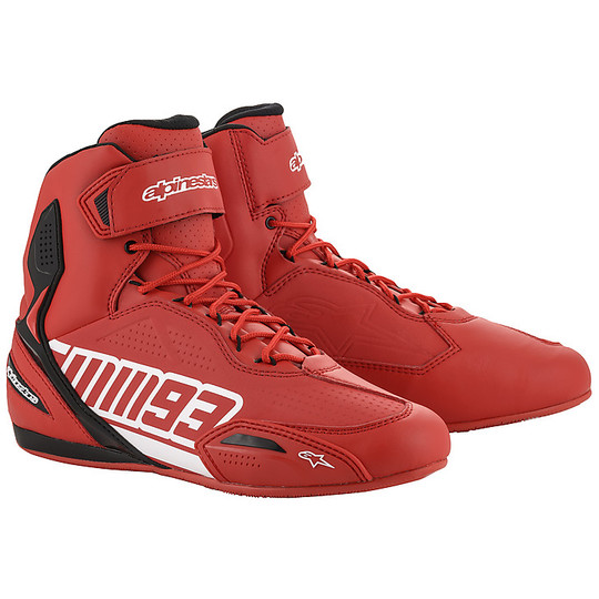 Alpinestas Sport Motorcycle Shoe MM93 Collection AUSTIN Red White
