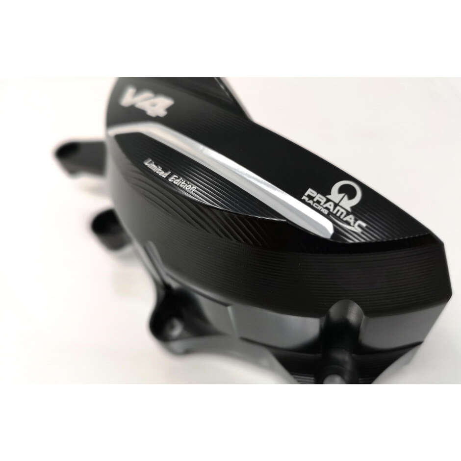 Alternator protection cover PR311 Ducati Panigale and Streetfighter V4 - Pramac Racing Limited Edition CNC Racing Black Silver