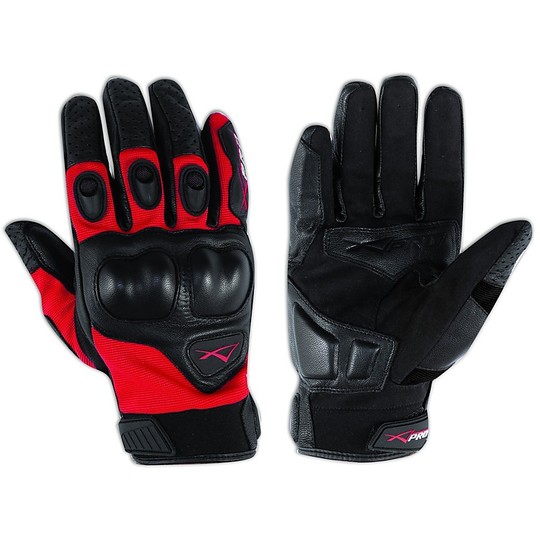 American-Pro BLOCK Sport Motorcycle Gloves Red