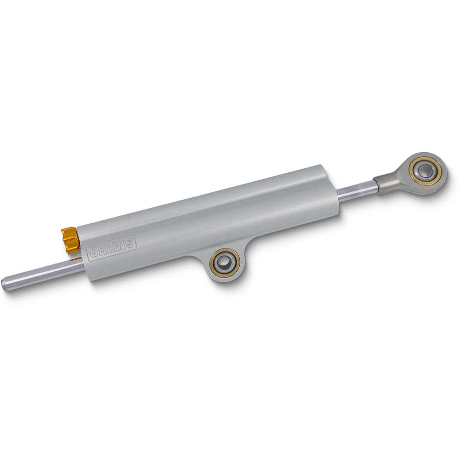 Ammortizzatore di sterzo Ohlins corsa 68mm OH040 CNC Racing Argento