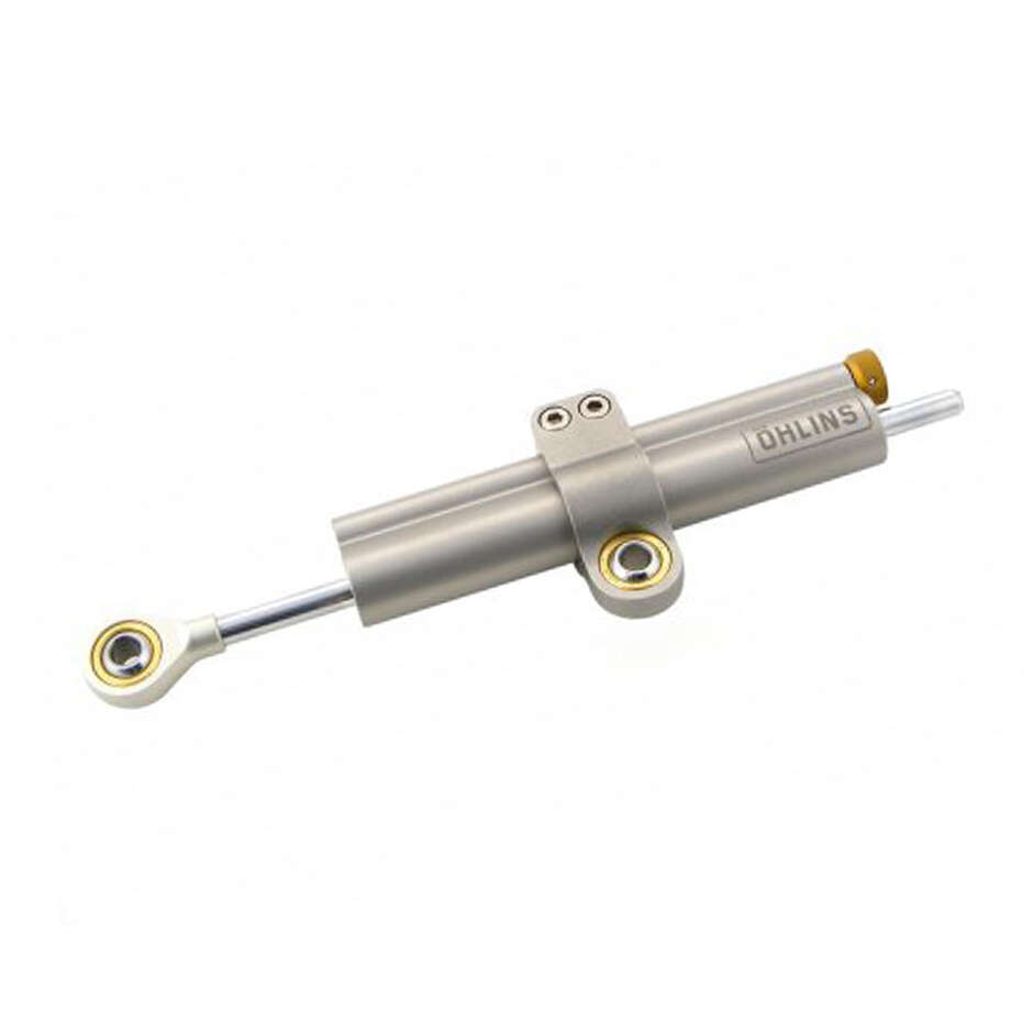 Ammortizzatore di sterzo Ohlins corsa 68mm OH168 CNC Racing Argento