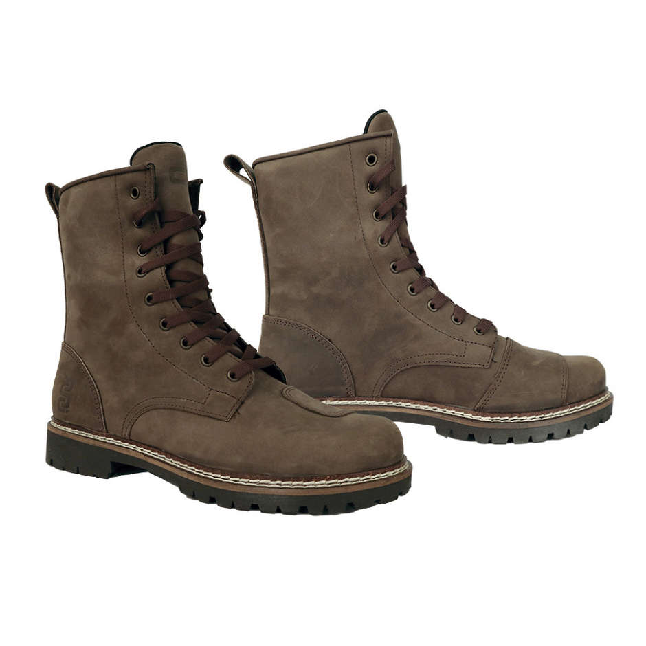 Amphibians Greased Nubuck Leather Boots Waterproof Sound OJ Olive Brown