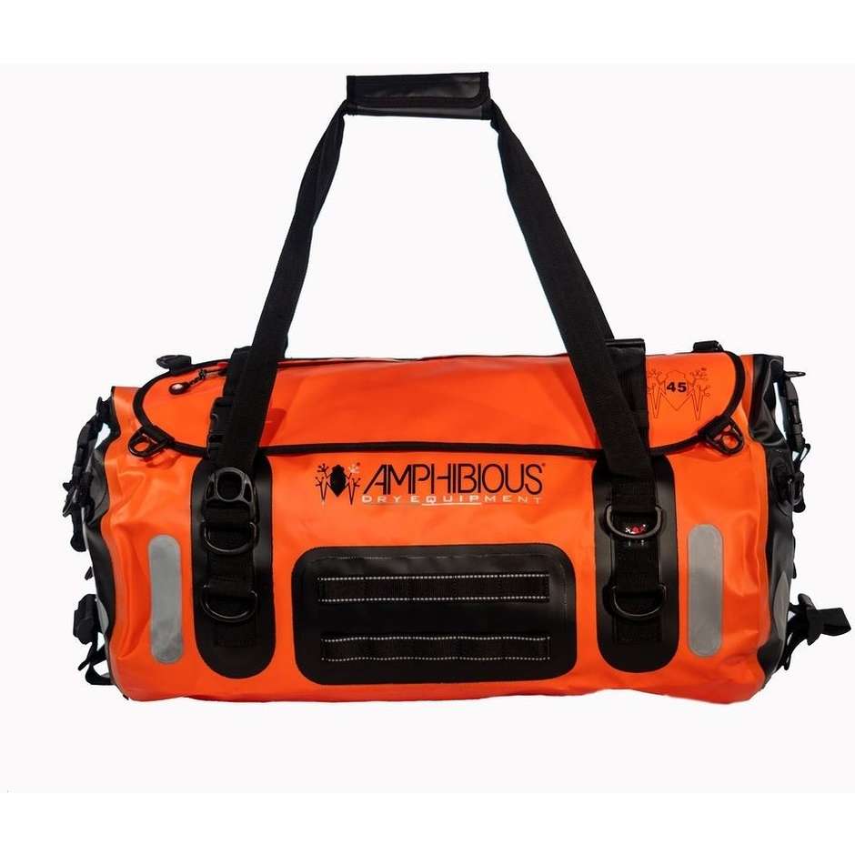 Amphibious VOYAGER II 45 Liters Orange Motorcycle Travel Bag