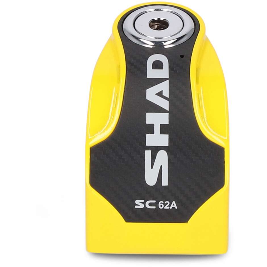 Antifurto Blocca Disco Sonoro 120dB Shad SC62A Giallo - Perno 10mm