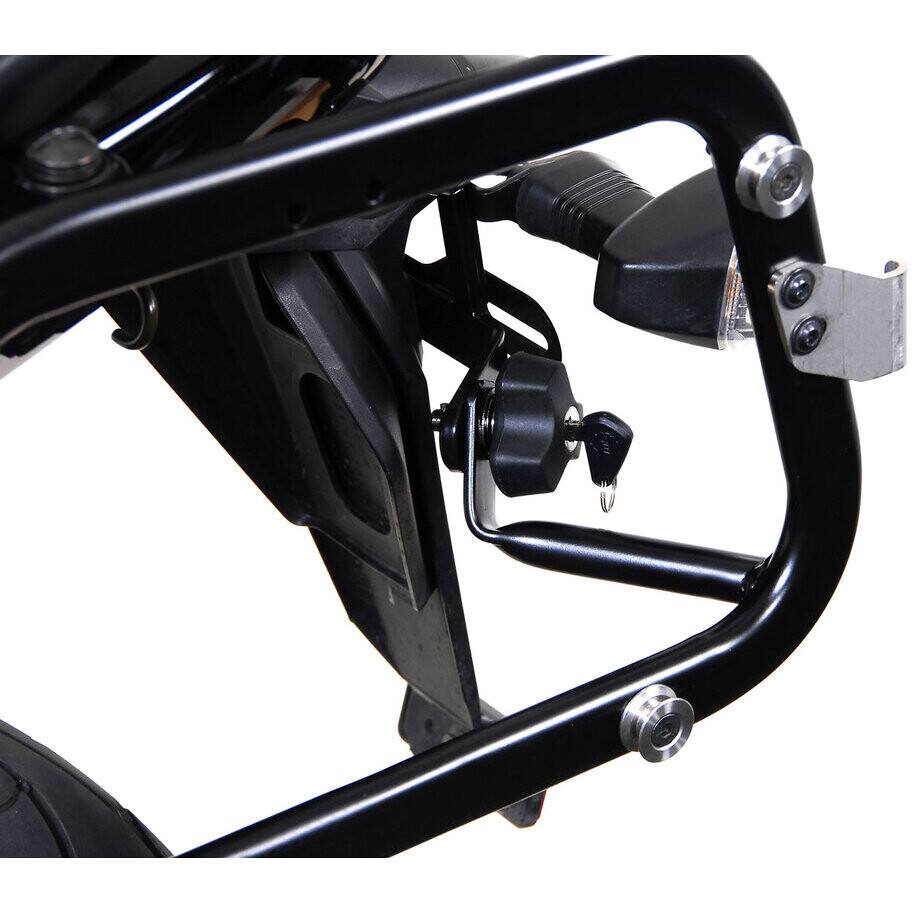 Antifurto con 2 serrature, 2 chiavi Per Telai Laterali Evo Nero Sw-Motech QLS.00.046.10101/B