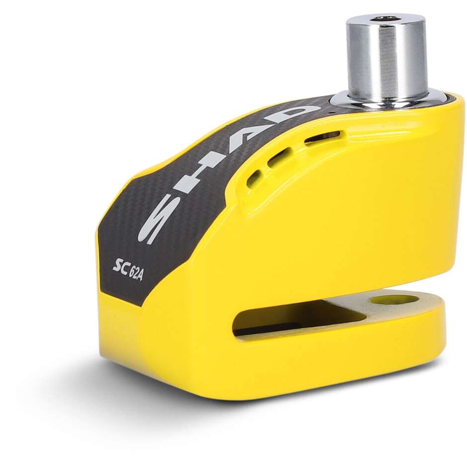 Antivol de disque Shad SC62A jaune 120 dB avec signal sonore - Axe de 10 mm