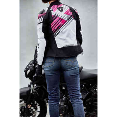 Women's Motorcycle Pants Perforated Rev'It TORNADO 3 Ladies Black