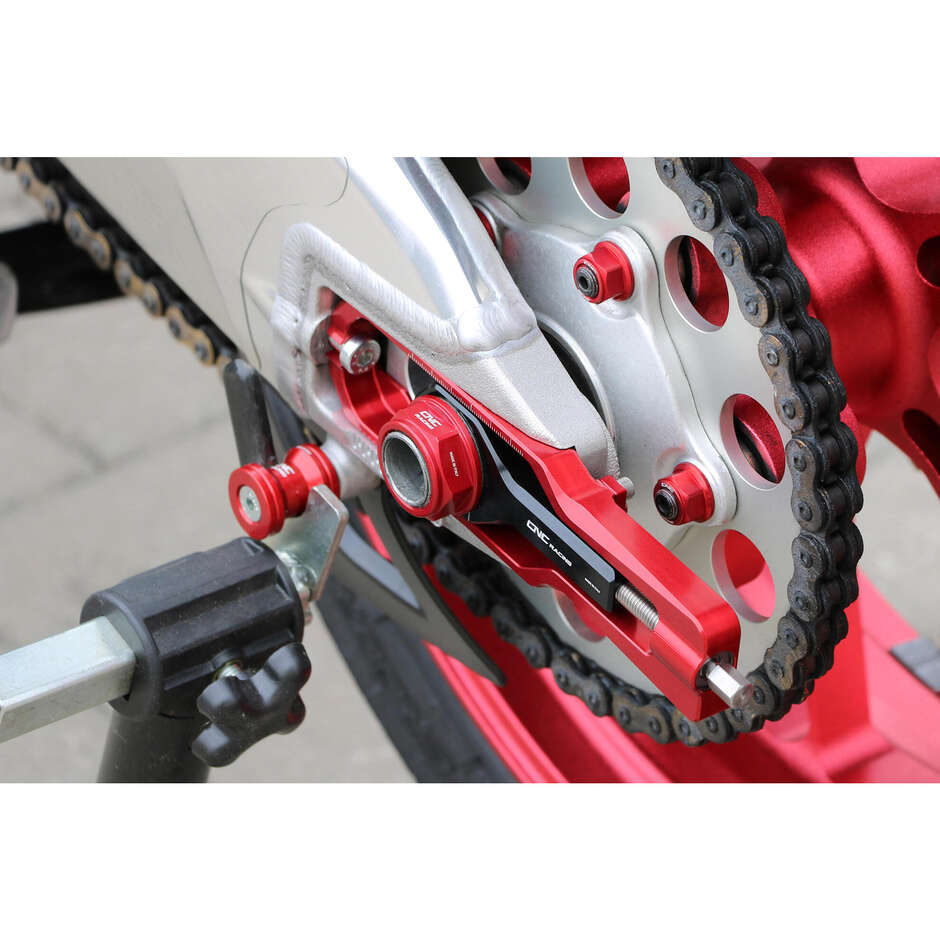 Aprilia CNC Racing Hinterrad-Achsmutter DA403 rot
