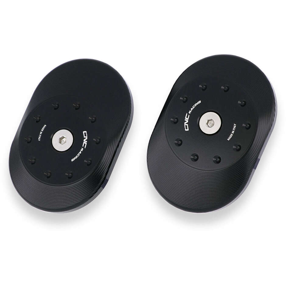 APRILIA SWINGARM PIVOT CAP KIT CNC Racing TT348 Black