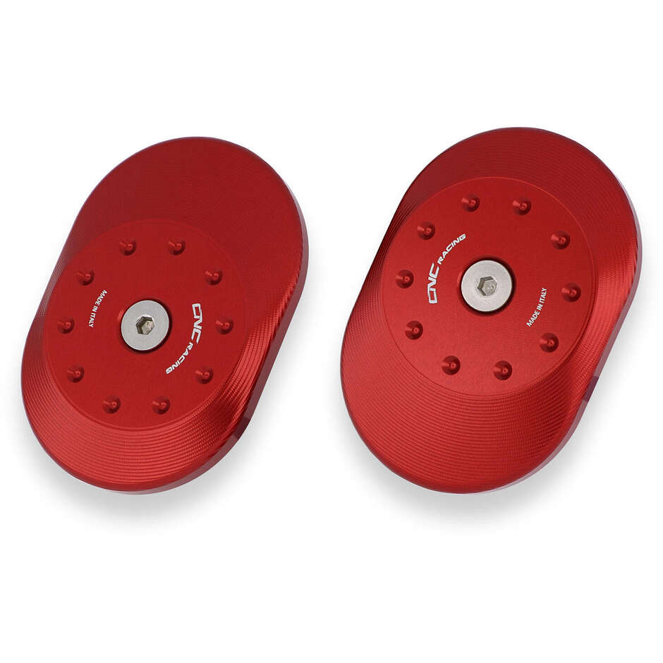 APRILIA SWINGARM PIVOT CAP KIT CNC Racing TT348 Red