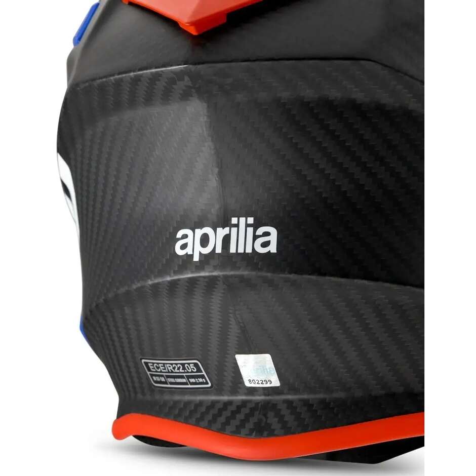 Aprilia Tuareg Full Carbon Fiber Motocross Helmet, Matte Black, Red, Blue