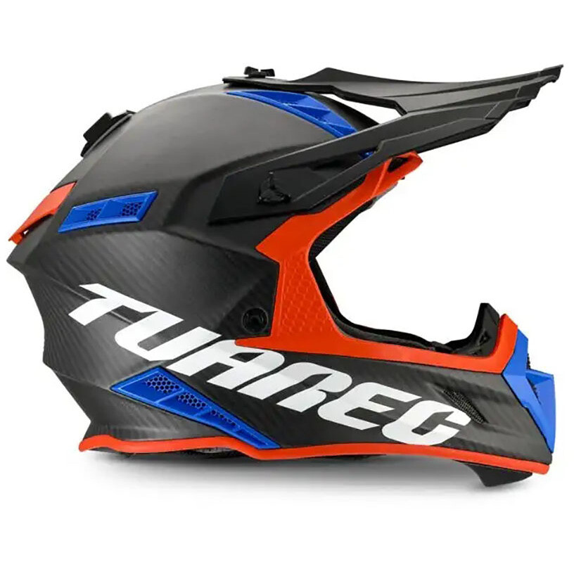 Aprilia Tuareg Full Carbon Fiber Motocross Helmet, Matte Black, Red, Blue