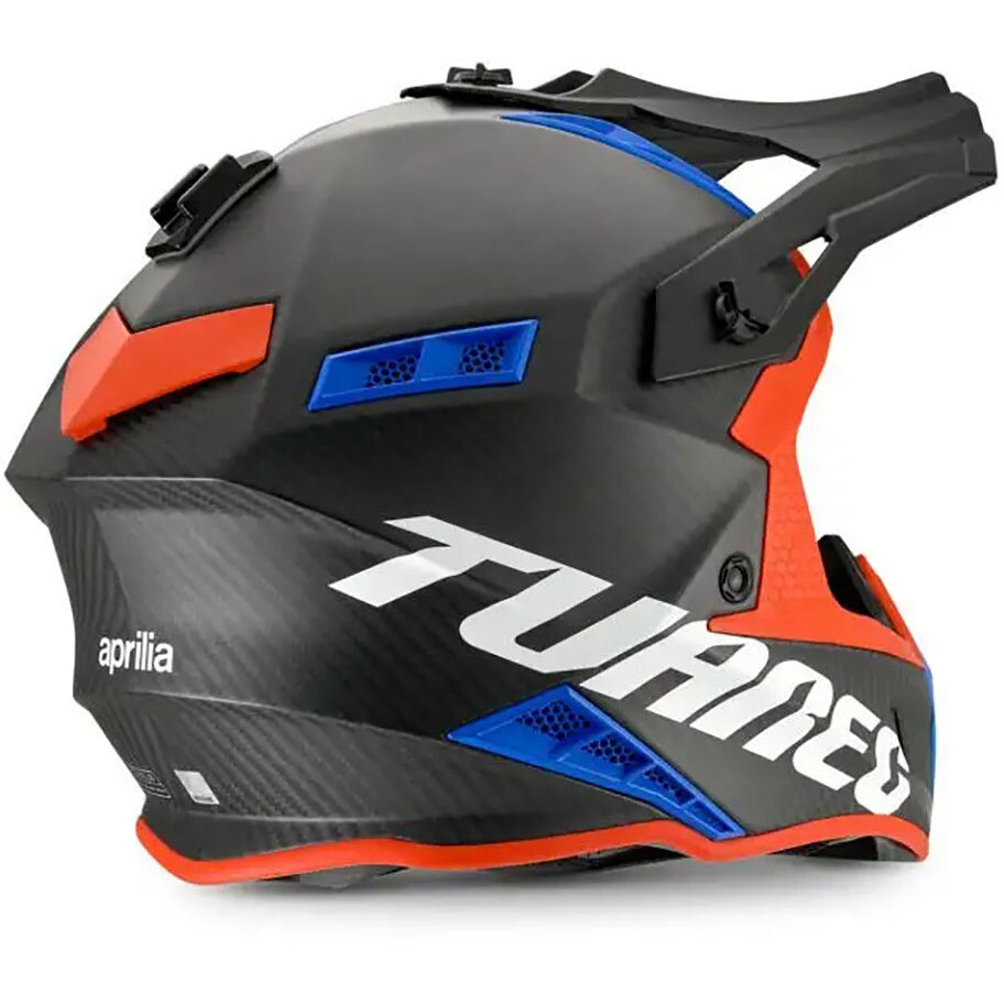 Aprilia Tuareg Full Carbon Fiber Motocross Helmet, Matte Black, Red, Blue