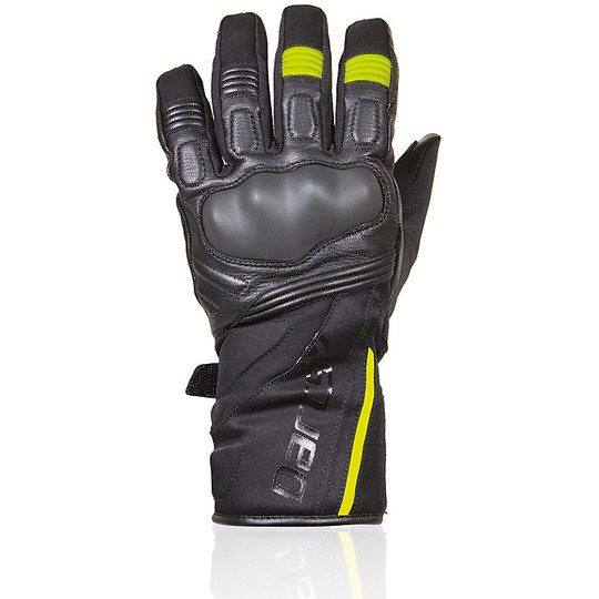 Arlington Waterproof Winter Gloves Darts Arlington Black Yellow Homologated