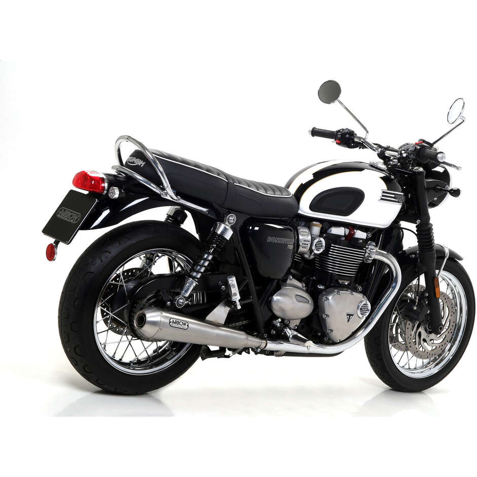 Arriw Pro-Racing nichrome silencers (Rh+Lh) For Triumph BONNEVILLE T120 (16-19); BONNEVILLE T100 (17-20)