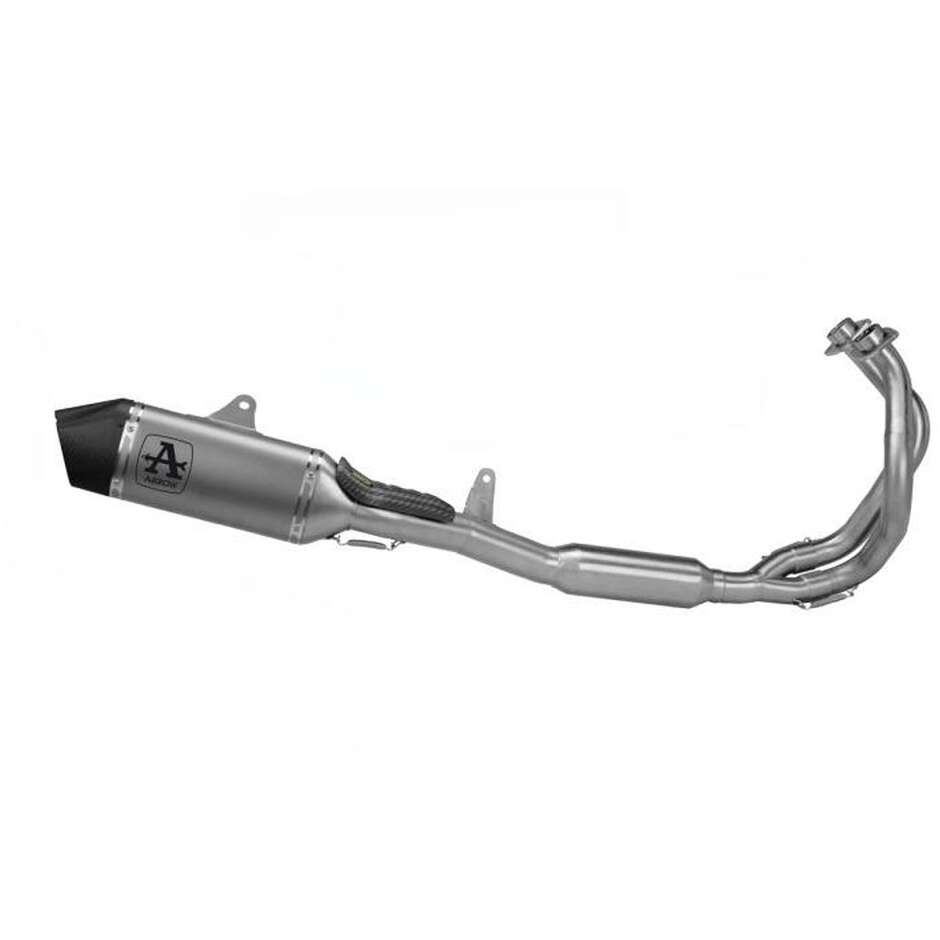 Arrow Approved Full Exhaust System with Veloce Titanium Muffler for Kawasaki VERSYS 650 (24-25)
