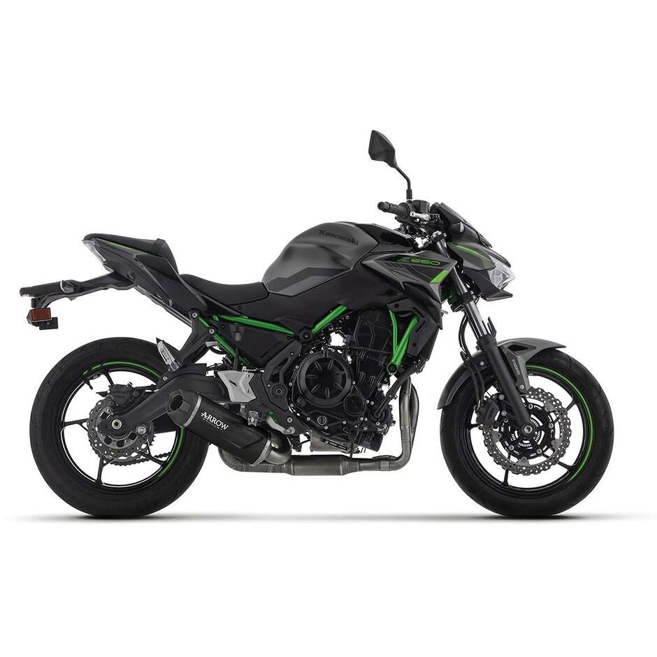 Arrow Complete Exhaust System Approved Indy Race EVO Dark Aluminum Kawasaki NINJA 650