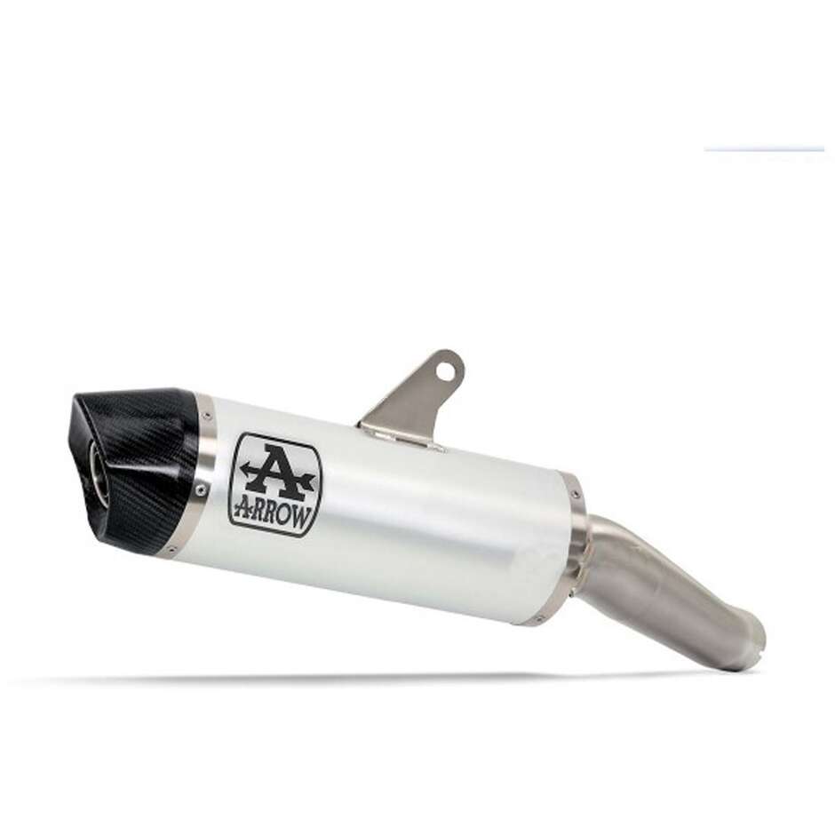 Arrow Indy-Race aluminum exhaust with carby end cap for Moto Guzzi V100 Mandello (23-24)