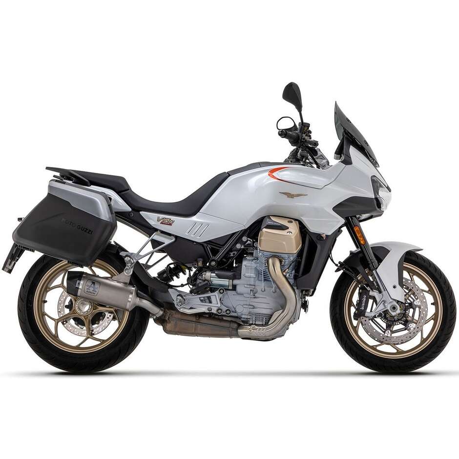 Arrow Indy-Race aluminum exhaust with carby end cap for Moto Guzzi V100 Mandello (23-24)
