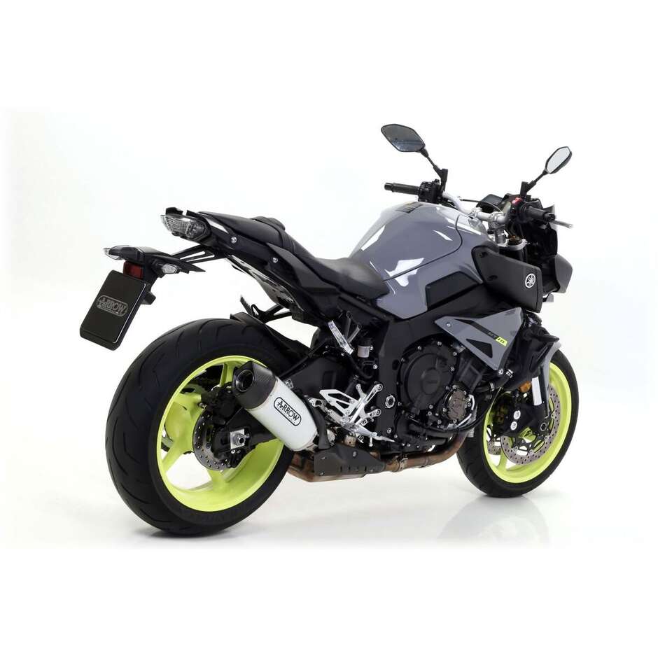 Arrow Indy Race aluminum exhaust with carby end cap for Yamaha MT-10 (16-20)