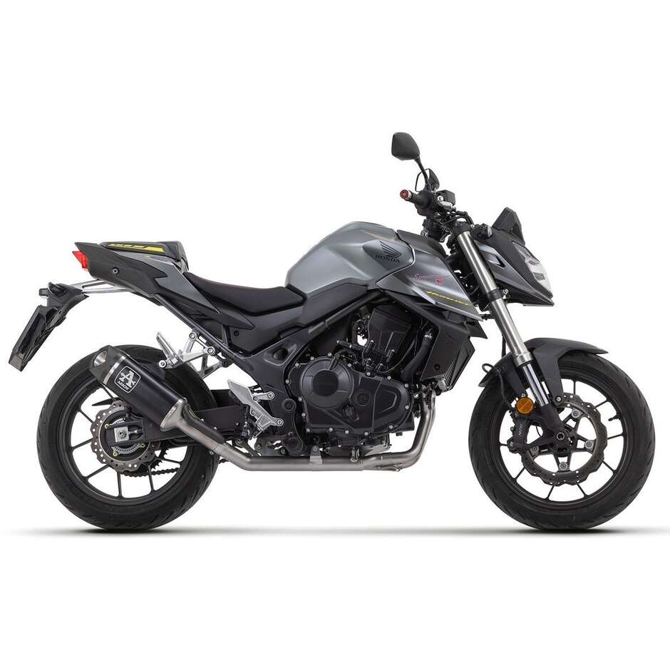 Arrow Indy Race Dark Aluminum Exhaust with Carby End Cap for Honda CB 750 Hornet