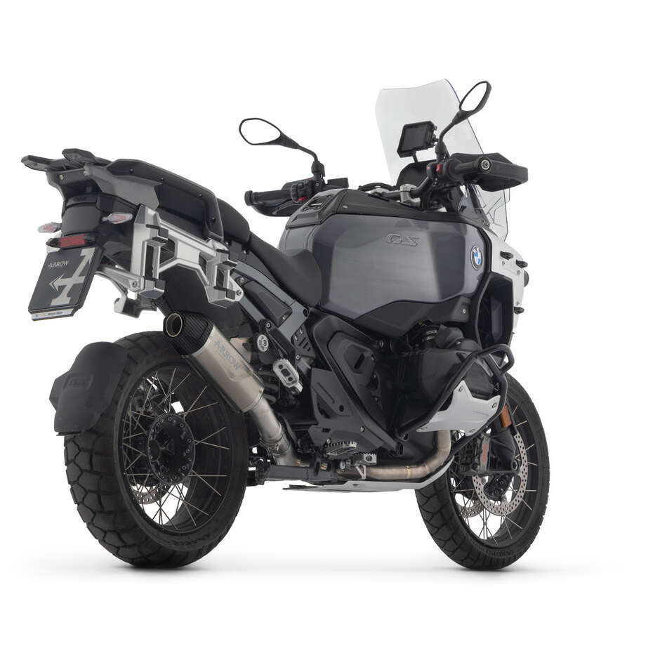 Arrow Indy Race EVO aluminum exhaust with carby end cap for BMW R 1300 GS / R 1300 GS Adventure (24-25); R 1300 R / RS (2025)