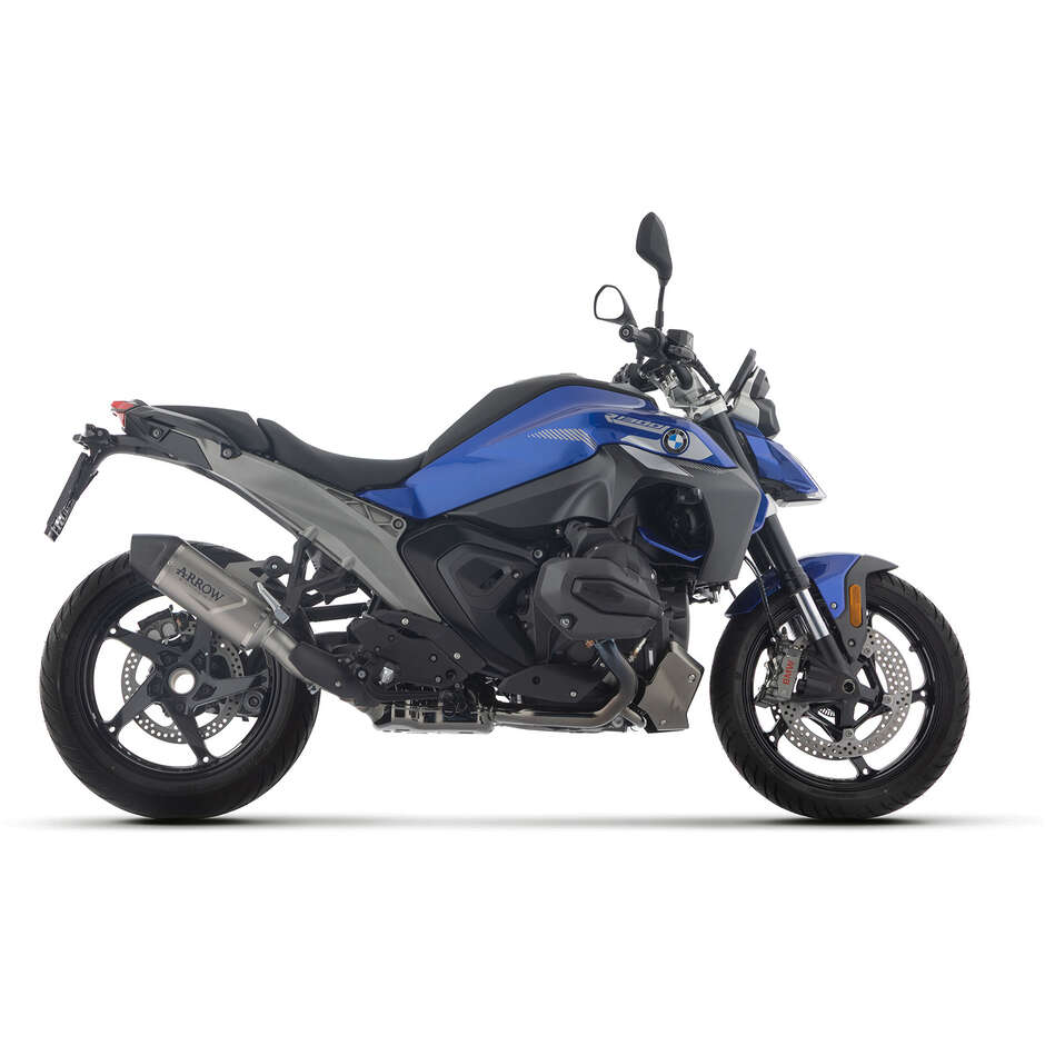 Arrow Indy Race EVO aluminum exhaust with carby end cap for BMW R 1300 GS / R 1300 GS Adventure (24-25); R 1300 R / RS (2025)