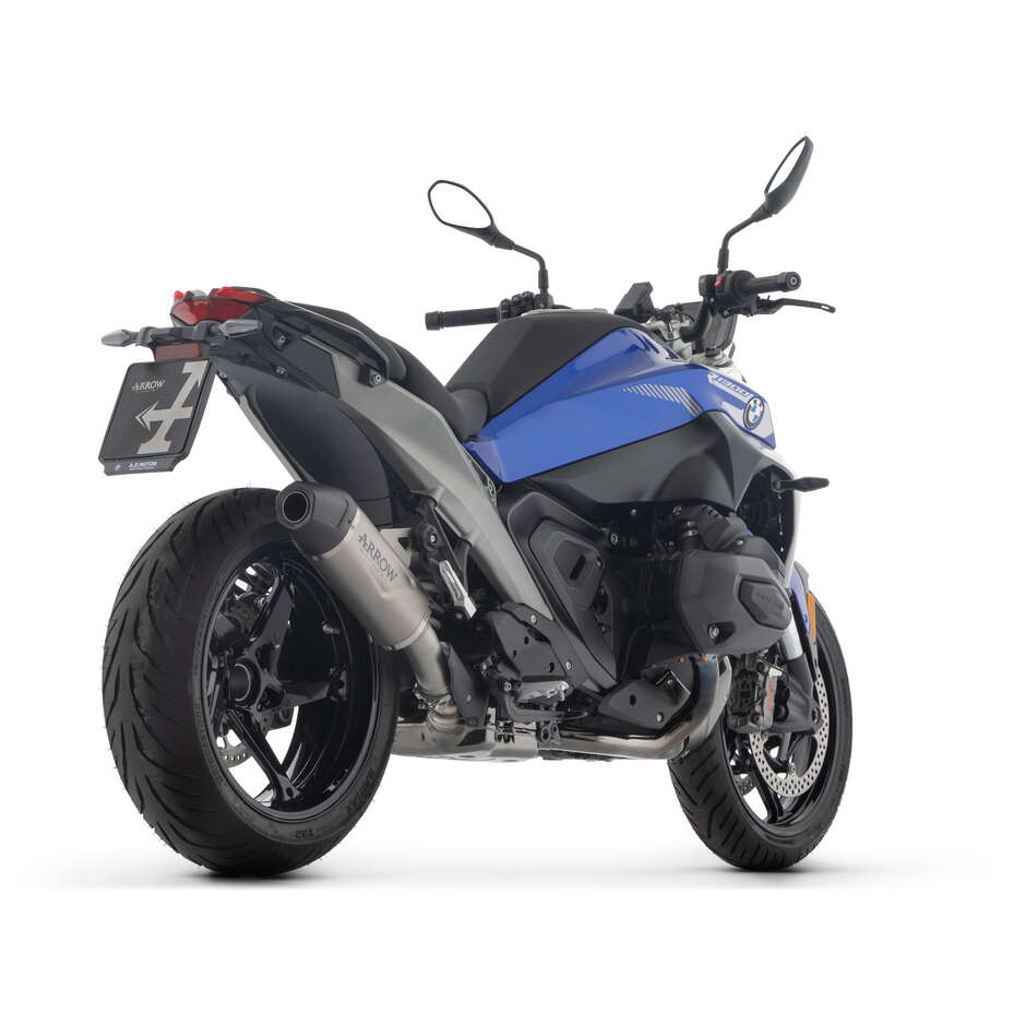 Arrow Indy Race EVO aluminum exhaust with carby end cap for BMW R 1300 GS / R 1300 GS Adventure (24-25); R 1300 R / RS (2025)