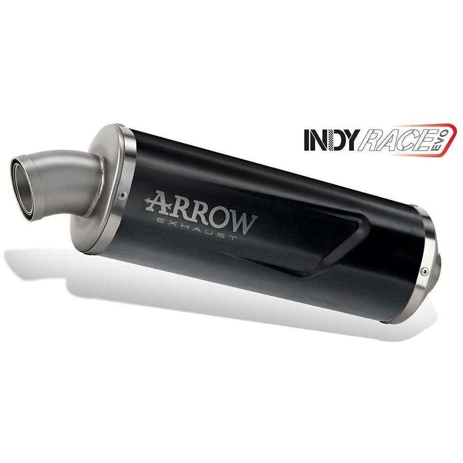 Arrow Indy Race EVO Auspuffanlage aus dunklem Aluminium mit Edelstahl-Endkappe für CF Moto 450 MT