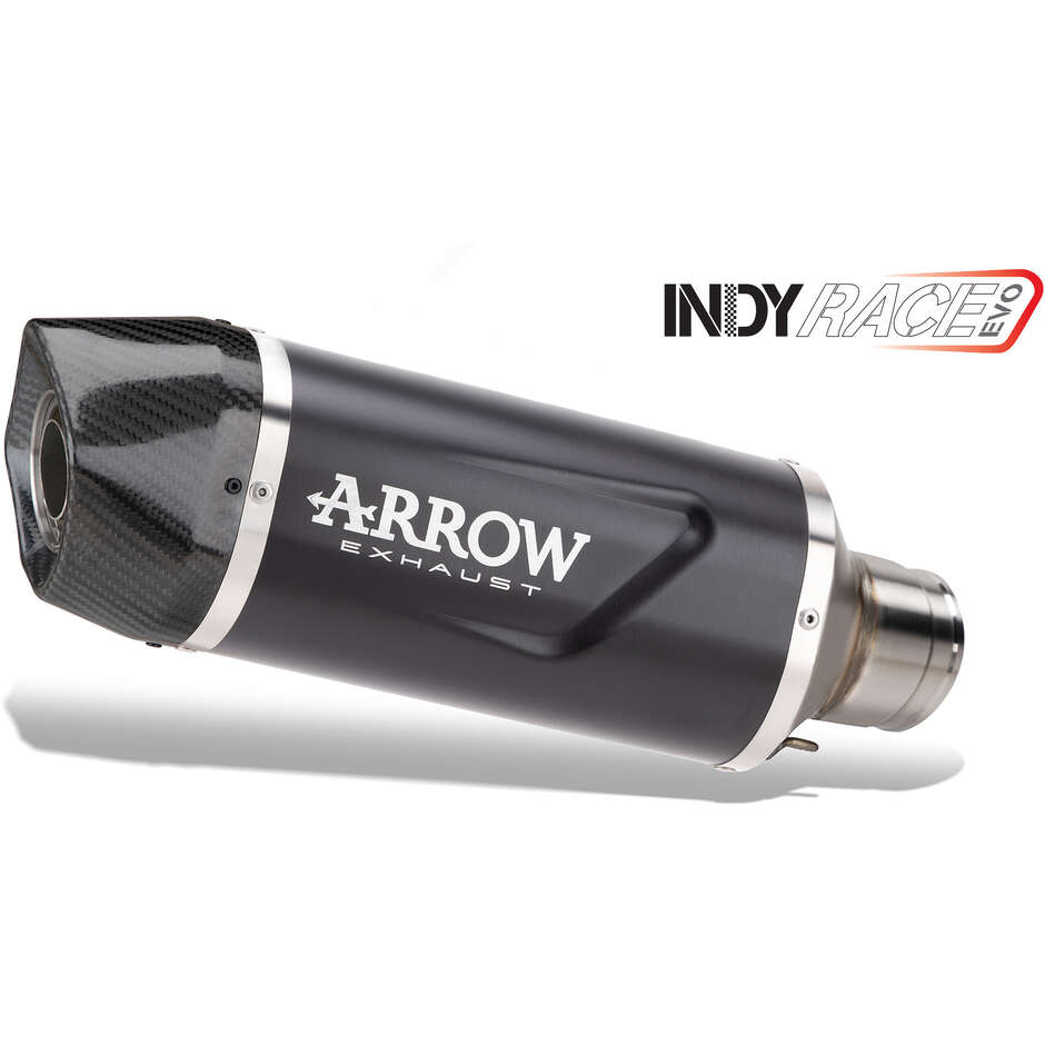 Arrow Indy Race EVO Dark Aluminum Exhaust with Carby End Cap For CF Moto 450 MT (25)