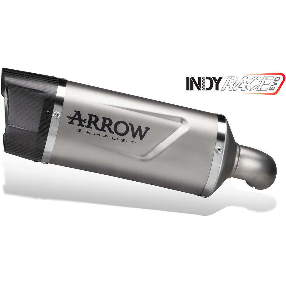 Arrow Indy Race EVO Dark Aluminum Exhaust with Carby End Cap For CF Moto 800 MT-X (25)