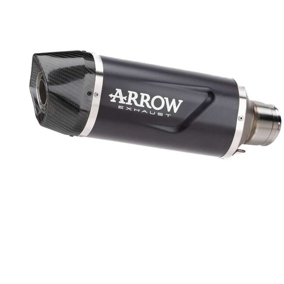 Arrow Indy Race EVO Dark Aluminum Slip-On Carby End Cap for Benelli TRK 702 / 702X 2023-2025