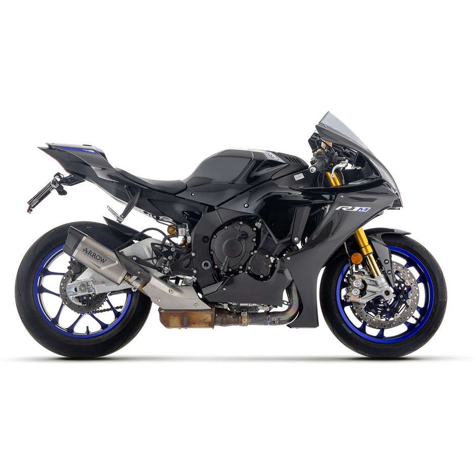 Arrow Indy Race EVO titanium exhaust with carbon end cap for Yamaha YZF R1 (15-25)