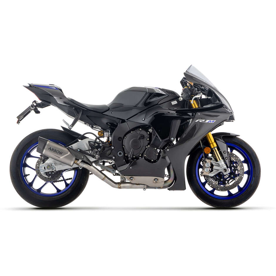 Arrow Indy Race EVO titanium exhaust with carbon end cap for Yamaha YZF R1 (15-25)