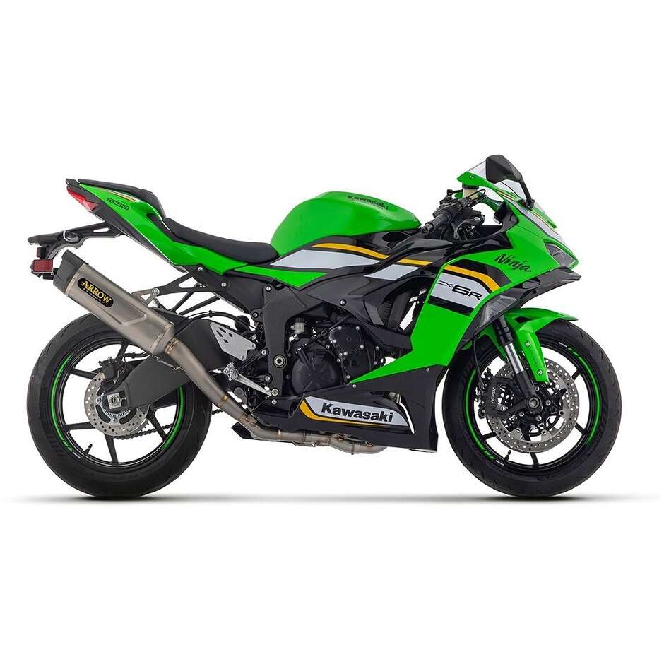 Arrow Indy Race EVO Titanium Track Day Exhaust for Competition Complete Kit for Kawasaki ZX-6R 636 (24-26)