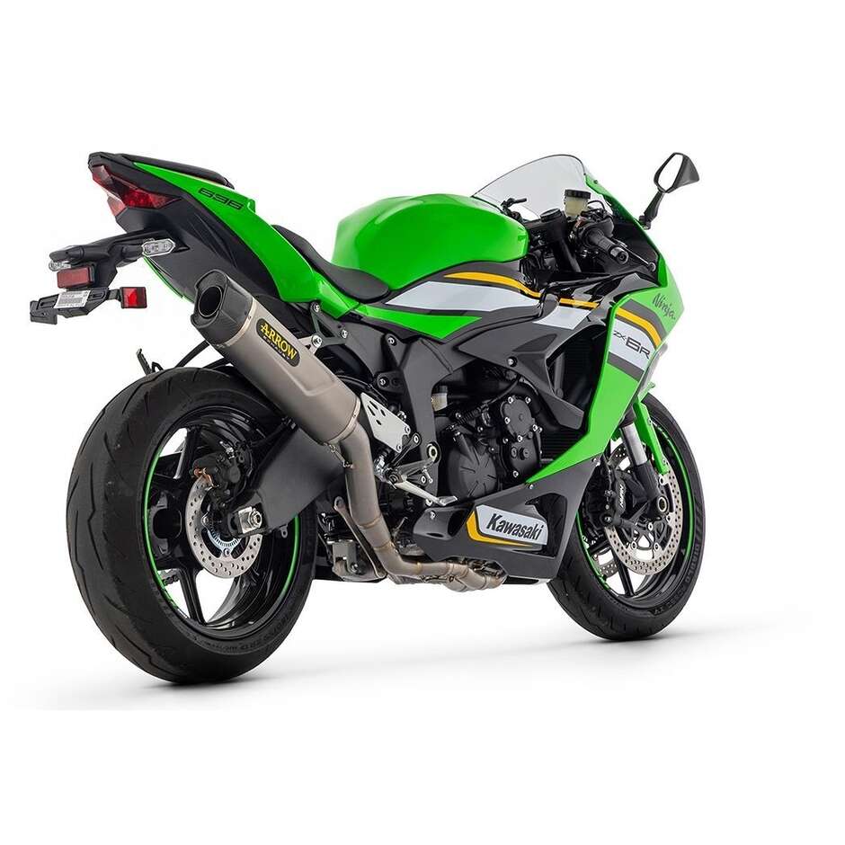 Arrow Indy Race EVO Titanium Track Day Exhaust for Competition Complete Kit for Kawasaki ZX-6R 636 (24-26)