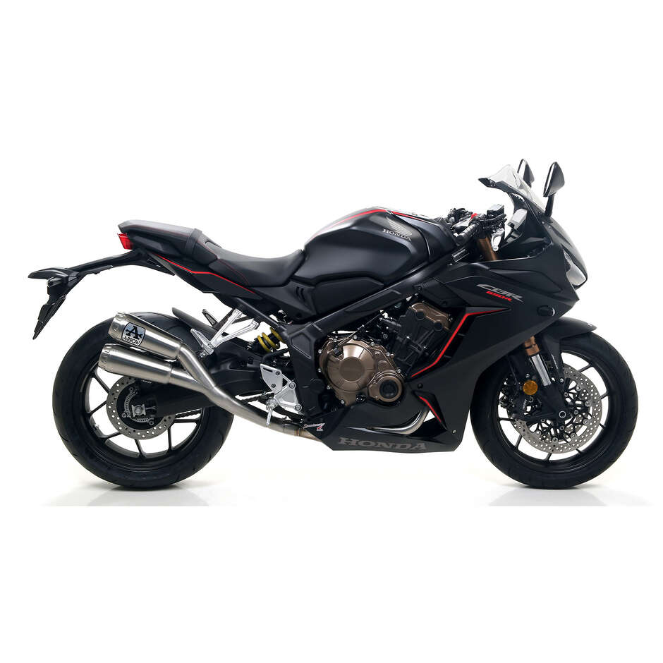 Arrow Komplettauspuffanlage mit Pro-Race Titan-Schalldämpfern für Honda CB 650 R / CBR 650 R (2019-2023)