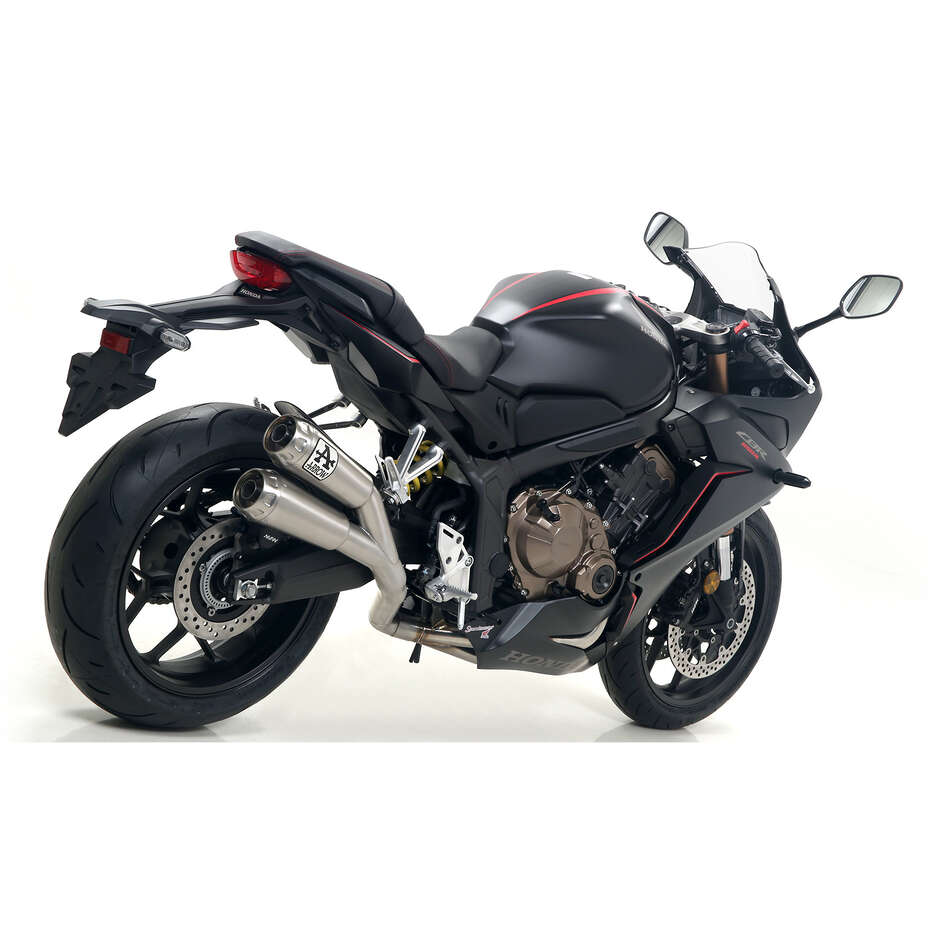 Arrow Komplettauspuffanlage mit Pro-Race Titan-Schalldämpfern für Honda CB 650 R / CBR 650 R (2019-2023)