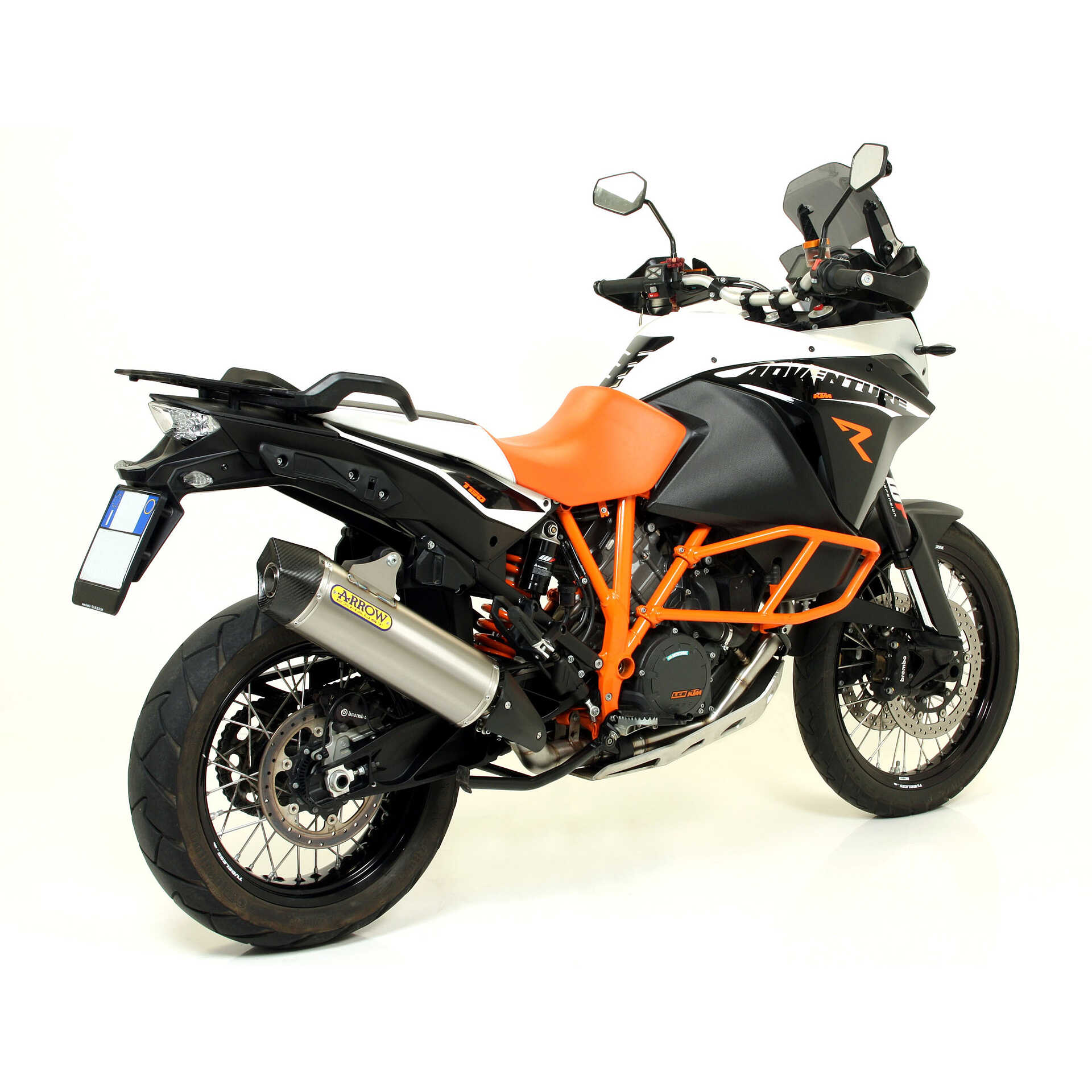 Arrow Maxi Race-Tech aluminum exhaust with carby end cap for KTM