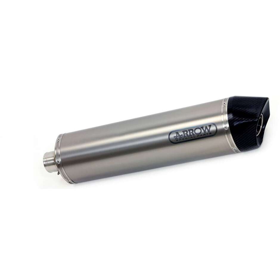 Arrow Maxi Race-Tech Approved aluminum exhaust with carby end cap for BMW F 650 GS (08-12); F800 GS / Adventure (17-18)