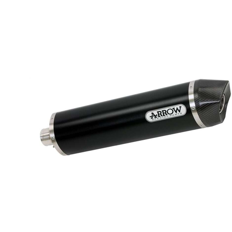 Arrow Maxi Race-Tech Dark Aluminum Exhaust with Carby End Cap for BMW F 650 GS (08-12); F 800 GS / Adventure (08-16); F 850 GS / Adventure (17-18)