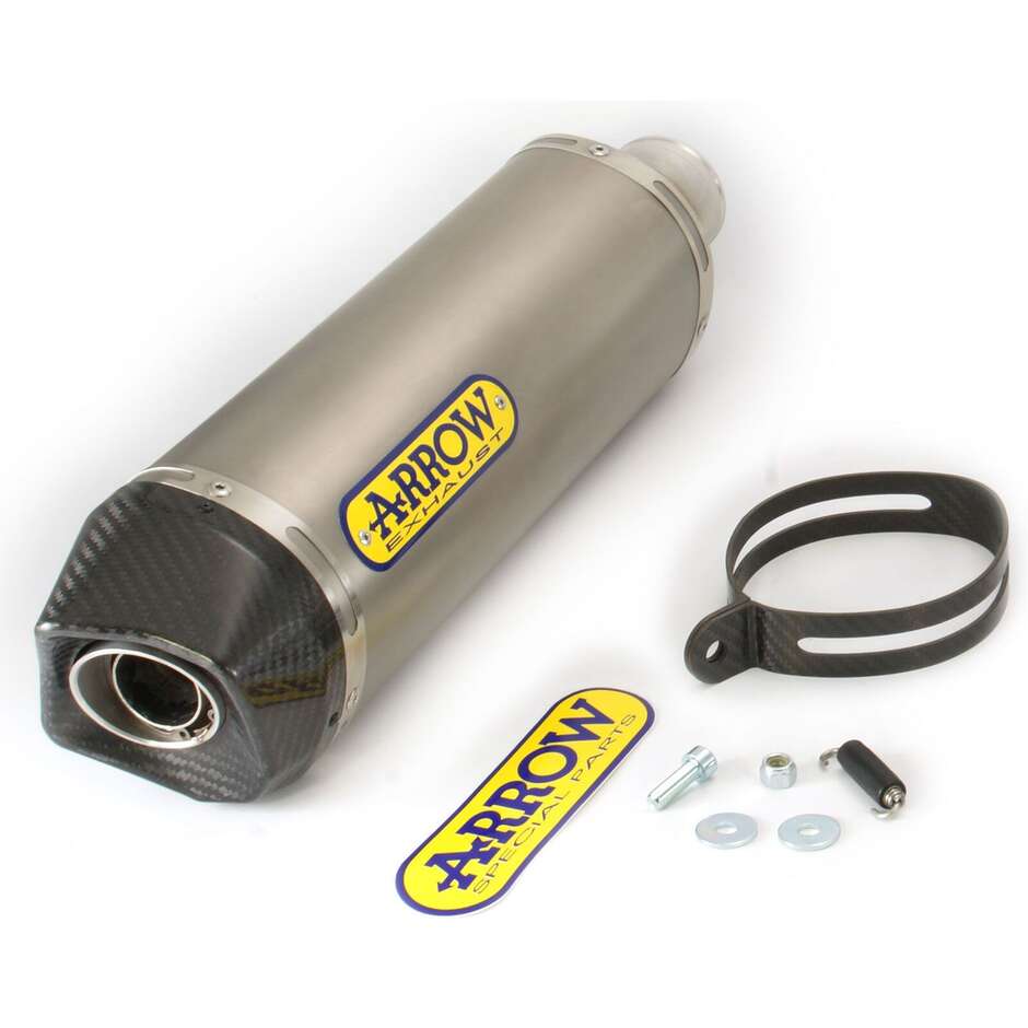 Arrow Maxi Race-Tech titanium exhaust with carbon fiber end cap for BMW R 1200 GS / Adventure (13-18); R 1250 GS / Adventure (19-24)