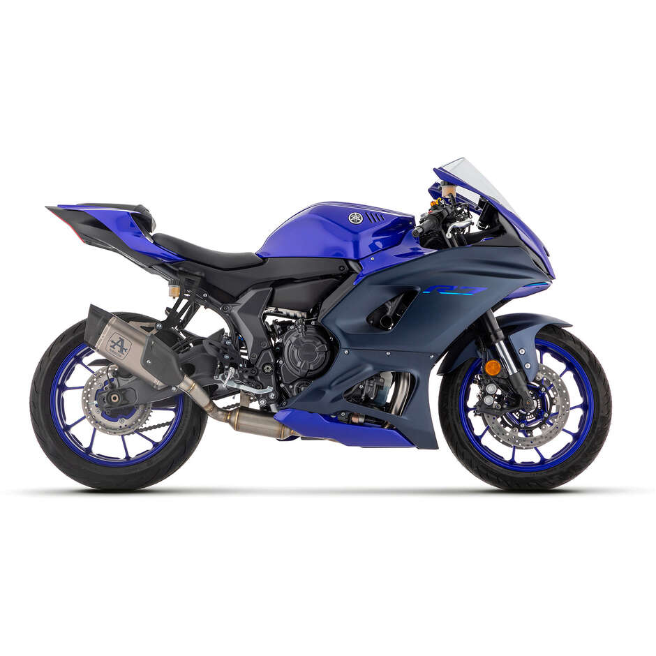 Arrow Pista Titanium Full Exhaust with Carbon Fiber End Cap for Yamaha YZF R7 (21-24)