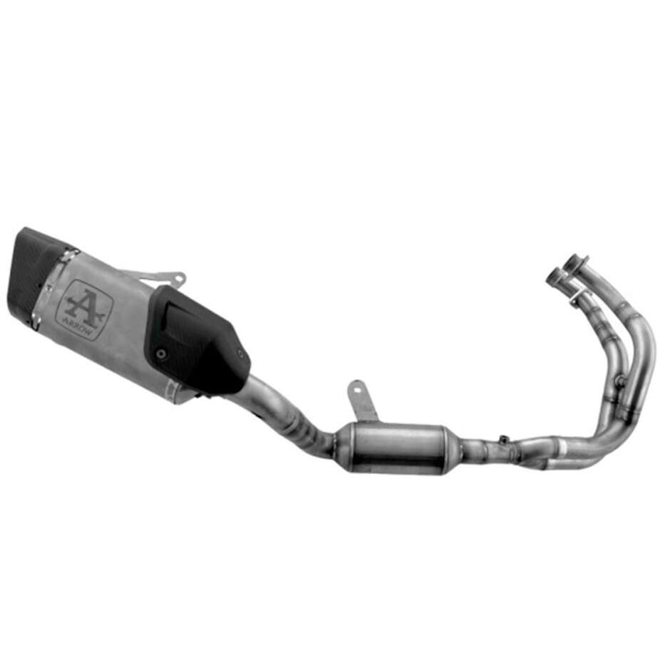 Arrow Pista Titanium Full Exhaust with Carbon Fiber End Cap for Yamaha YZF R7 (21-24)