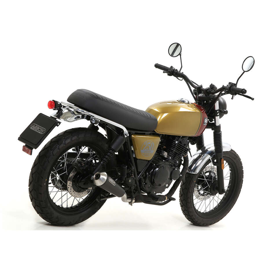 Arrow Pro-Race Nichrom Dark Exhaust for Brixton Saxby 250 / Cromwell 250 (19-20)