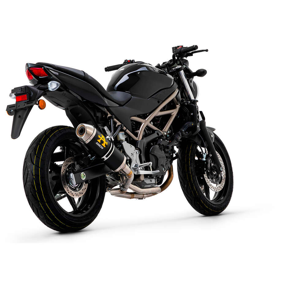 Arrow Race-Tech Aluminum Dark Exhaust Muffler for Suzuki SV 650 (16-24)