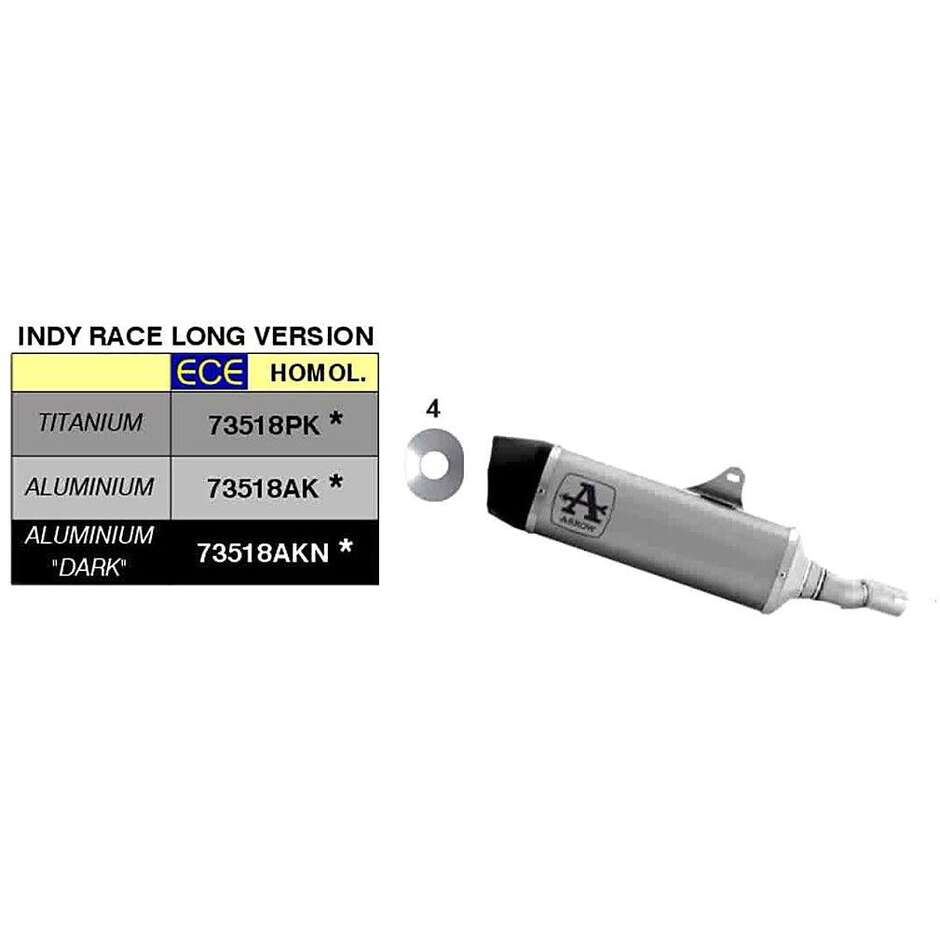 Arrow Race-Tech aluminum exhaust with carby end cap for Honda FORZA 750 (21-24)