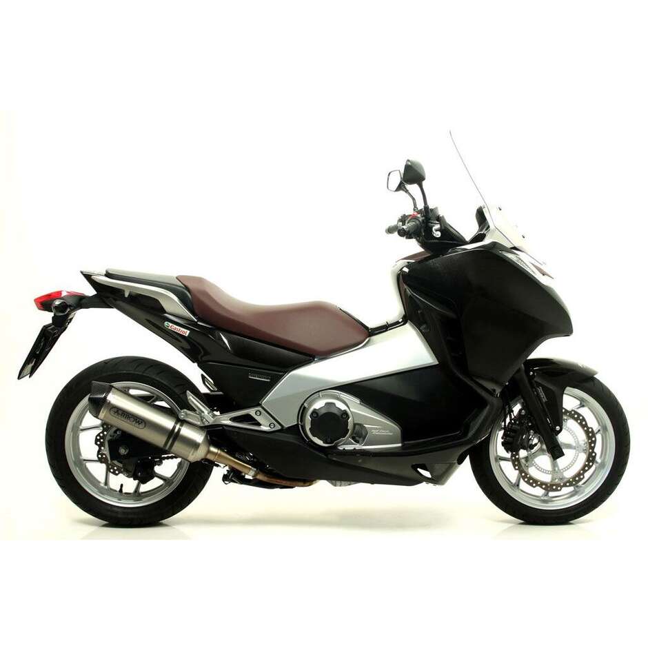 Arrow Race-Tech aluminum exhaust with carby end cap for Honda NC 700 S (12-14); NC 700 X / D Integra (13-14); NC 750 S / XD Integra (14-20)